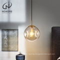 NEWORB Nordic modern pendant lamps creative personality industrial small Metal glass chandelier